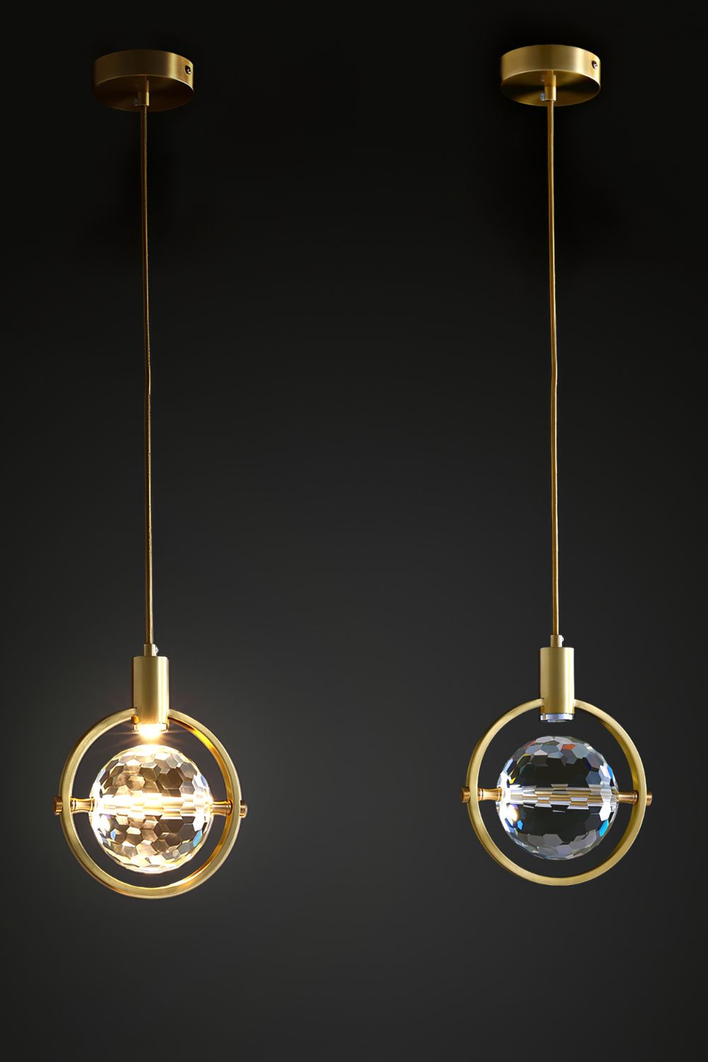 Ring Crystal Pendant Light - SamuLighting