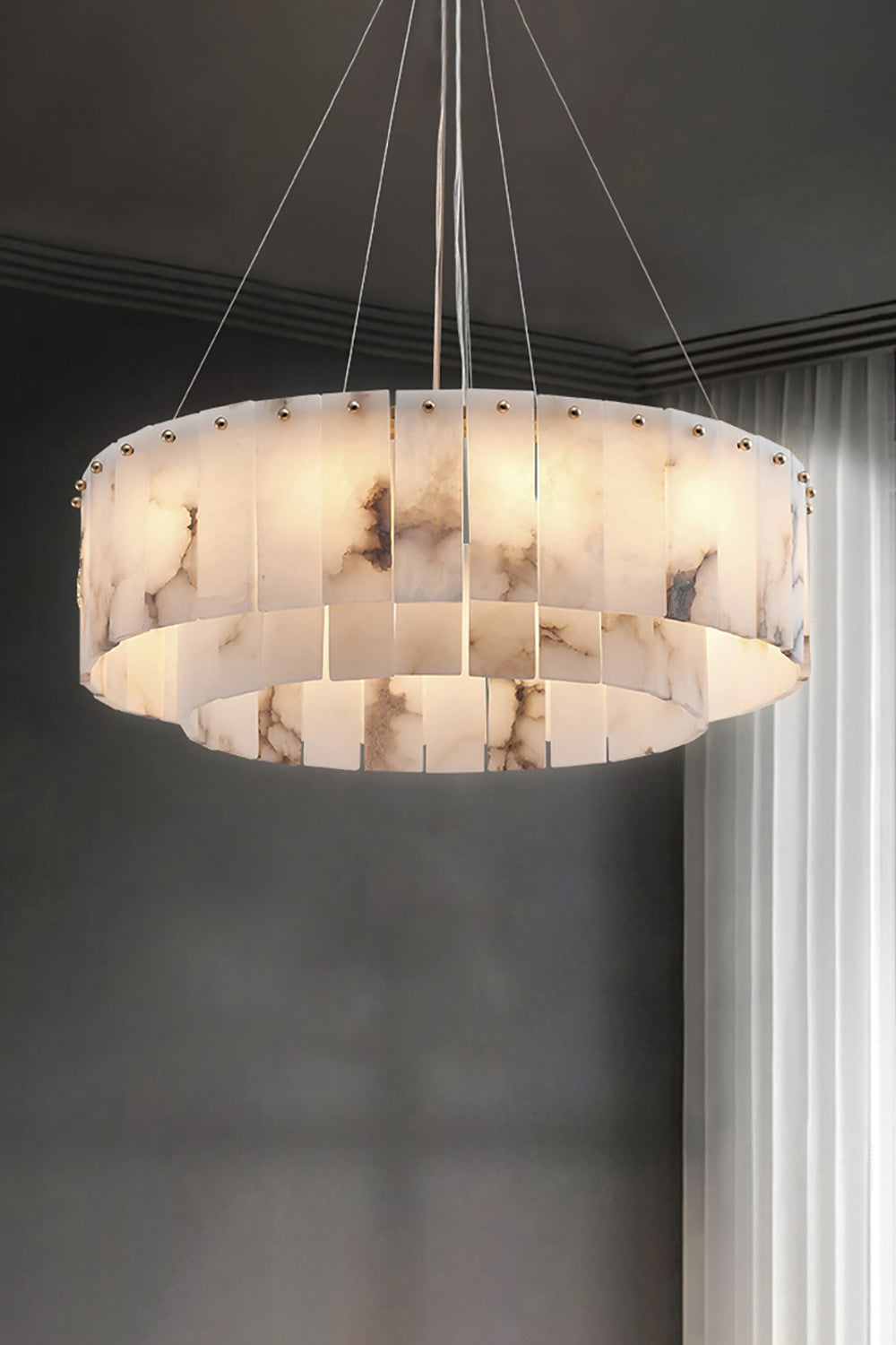 Rock Alabaster Chandelier