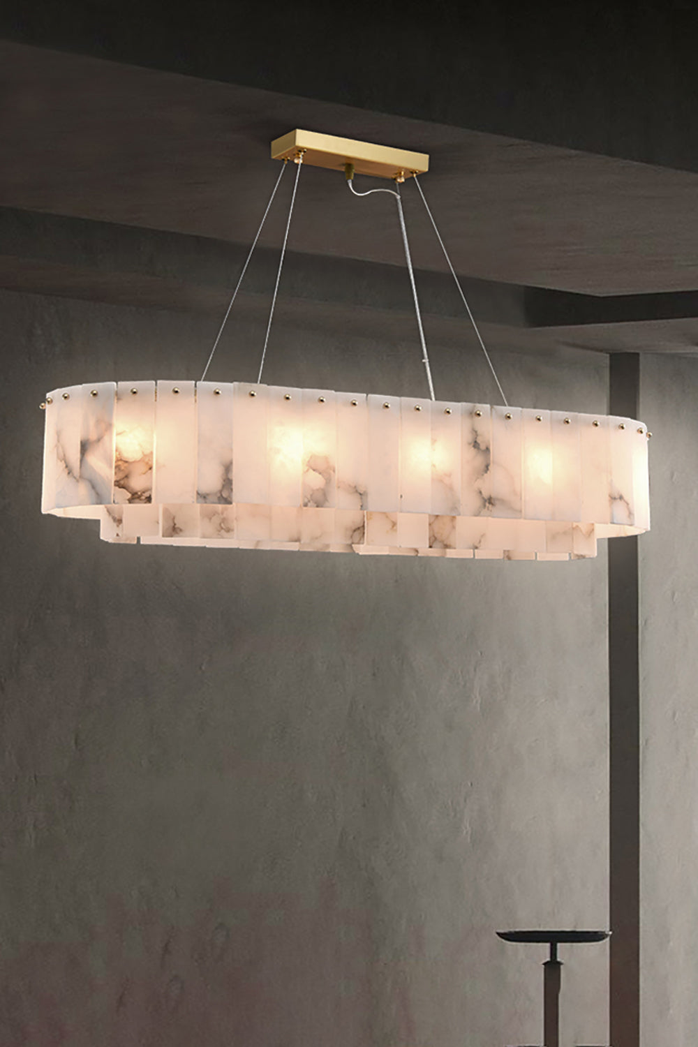 Rock Alabaster Chandelier