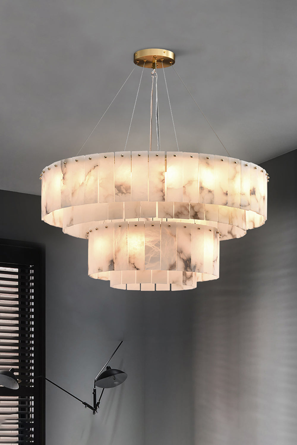 Rock Alabaster Chandelier