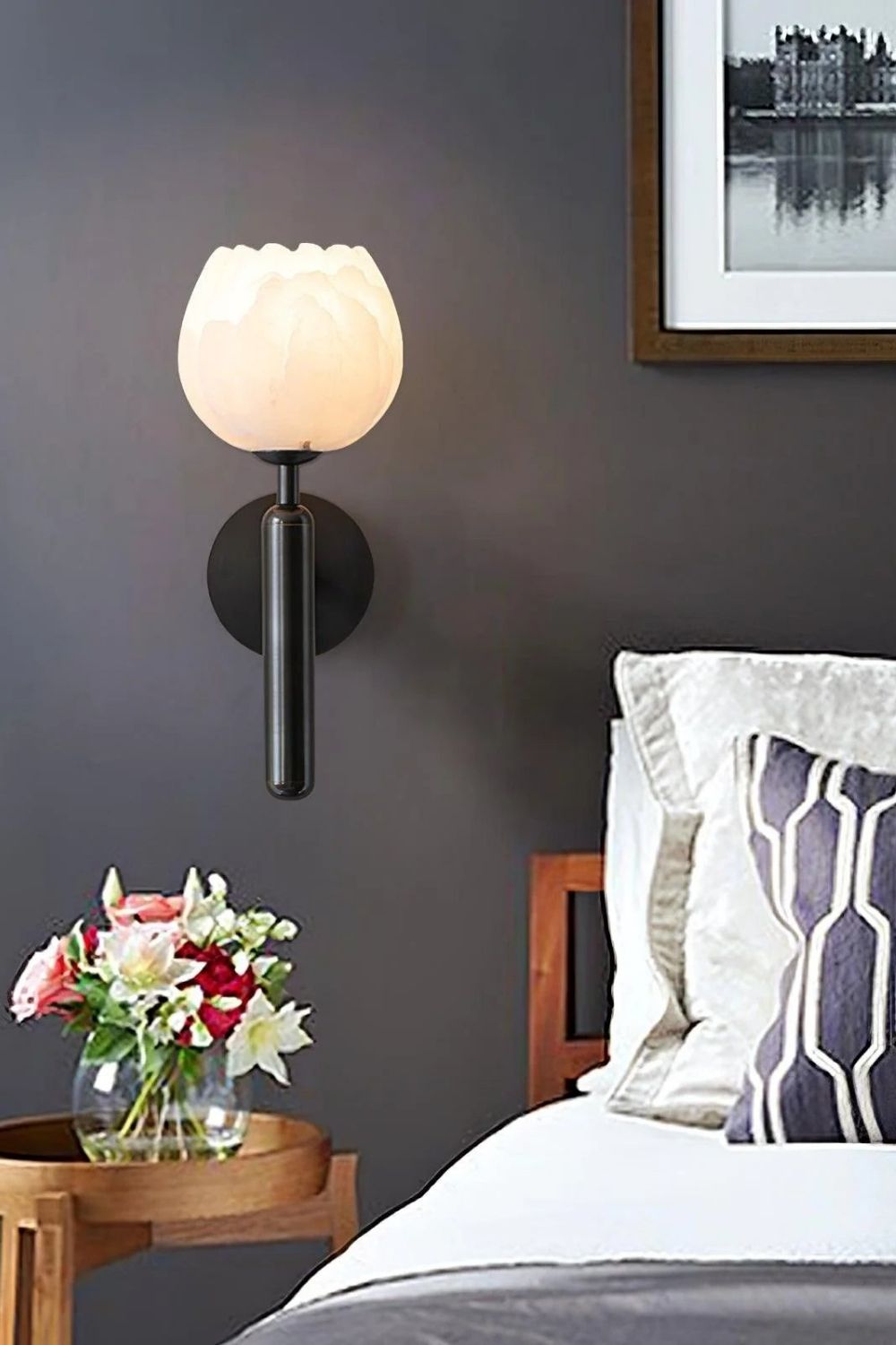 Rose Marble Wall Lamp