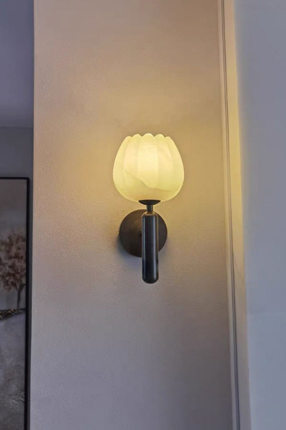 Rose Marble Wall Lamp