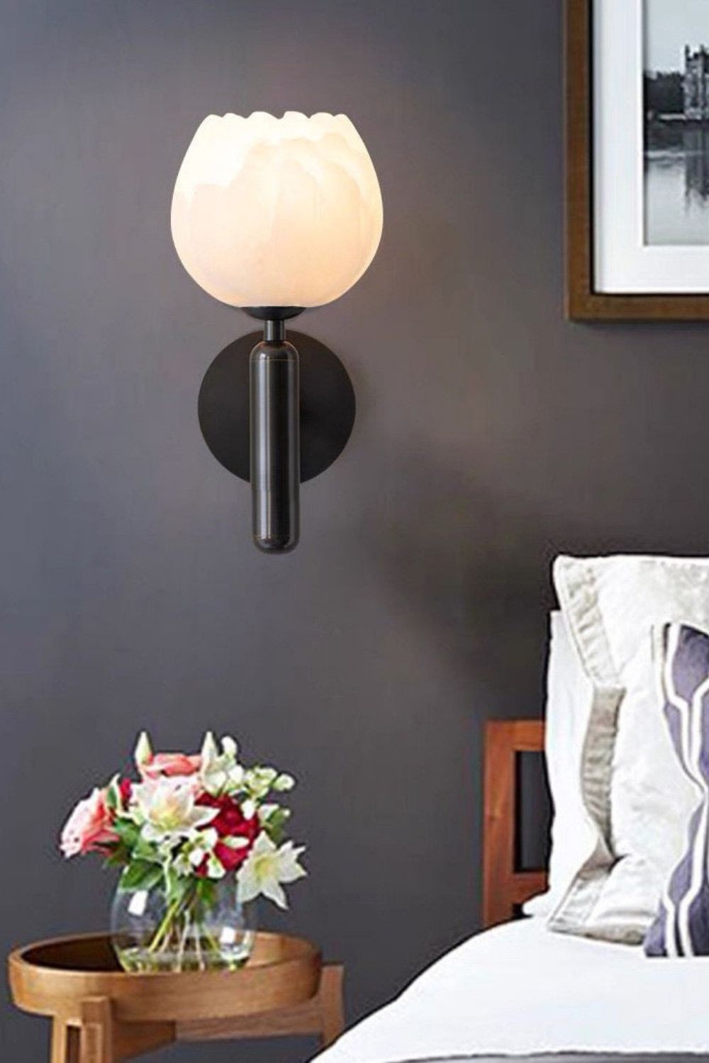 Rose Marble Wall Lamp
