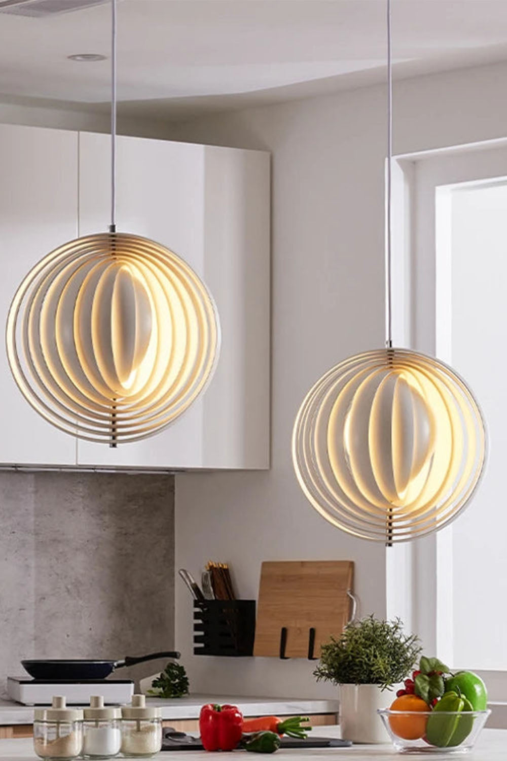 Rotating Moon Pendant Lamp