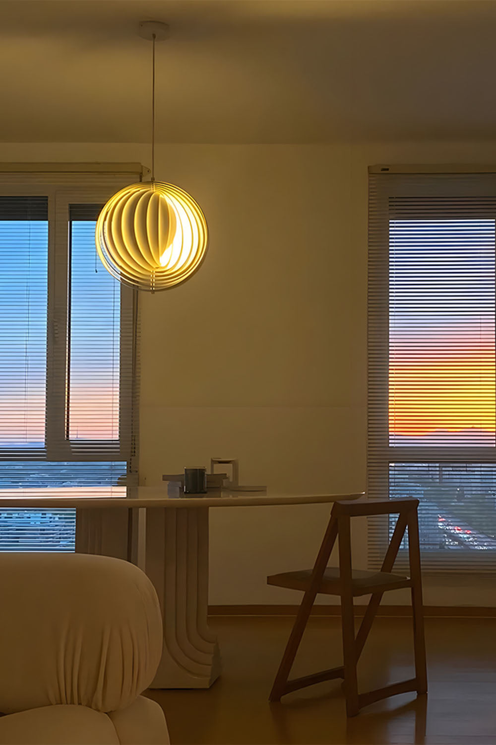 Rotating Moon Pendant Lamp