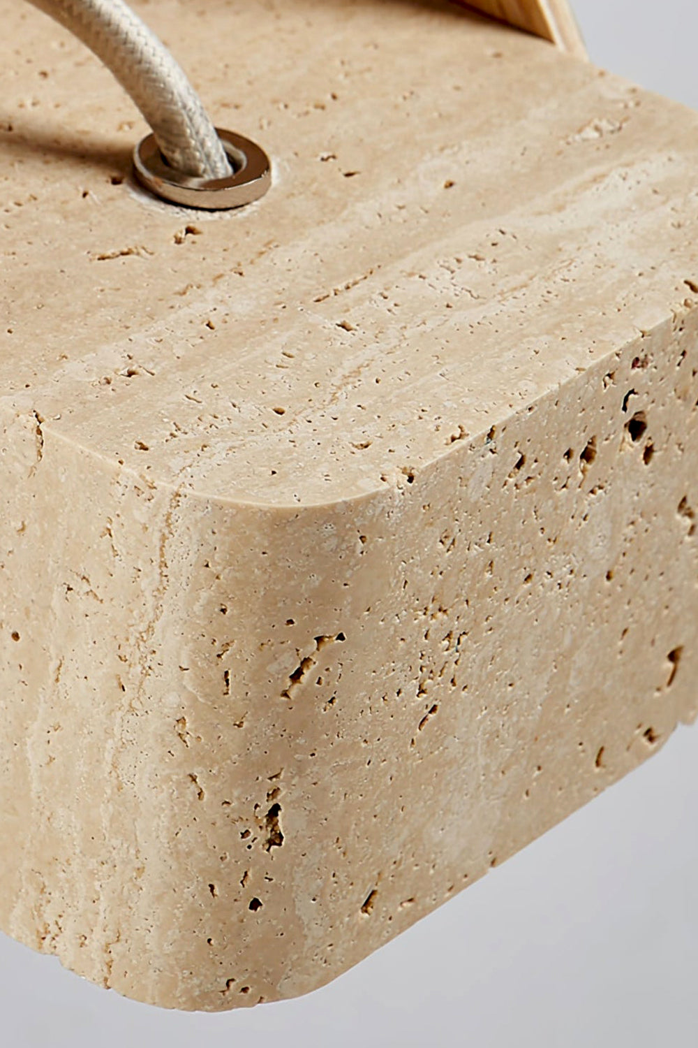 Rotating Travertine Lantern Pendant