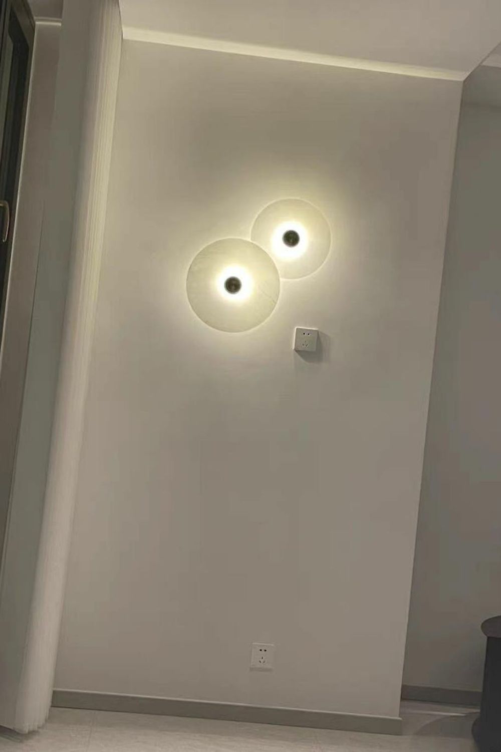 Round Alabaster Combination Wall Lamp - SamuLighting