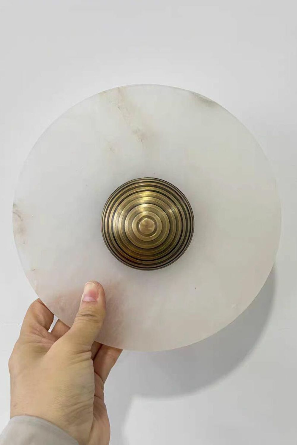 Round Alabaster Combination Wall Lamp - SamuLighting