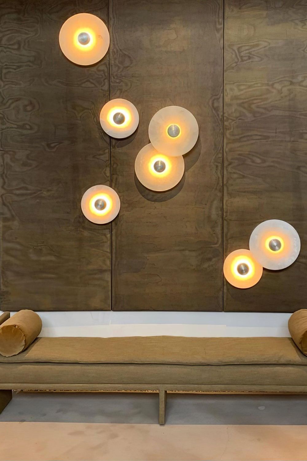Round Alabaster Combination Wall Lamp - SamuLighting