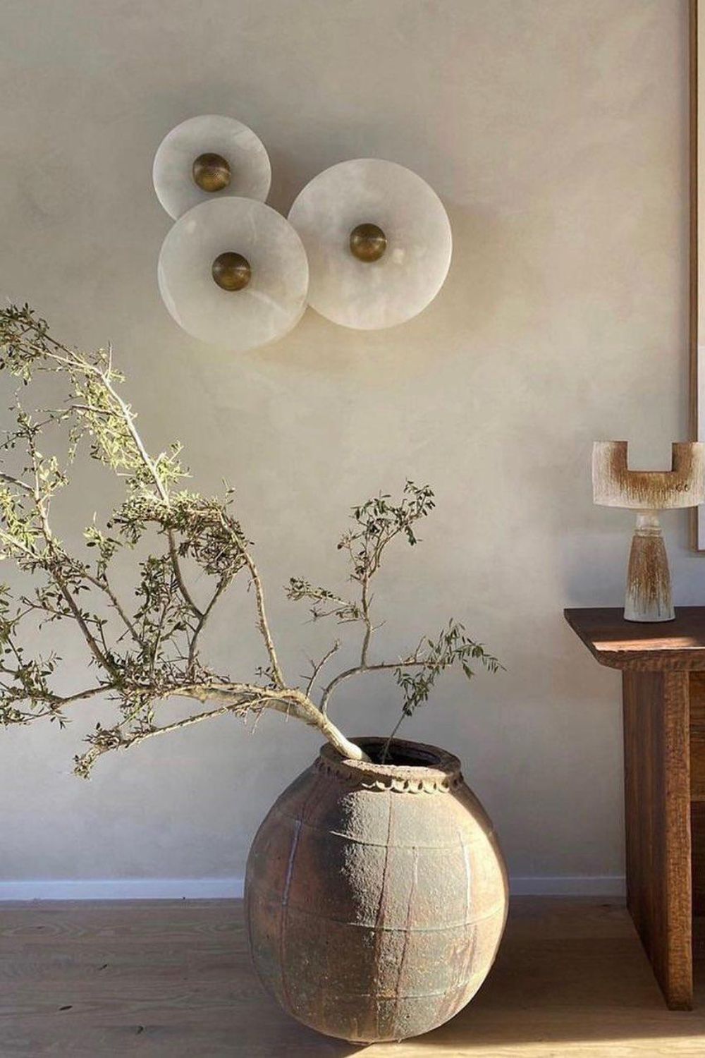 Round Alabaster Combination Wall Lamp - SamuLighting