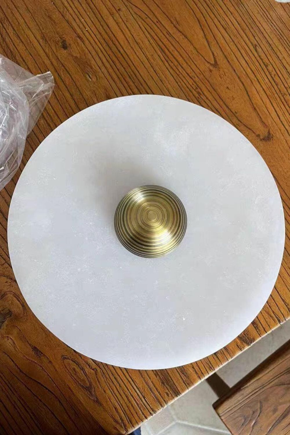 Round Alabaster Combination Wall Lamp - SamuLighting