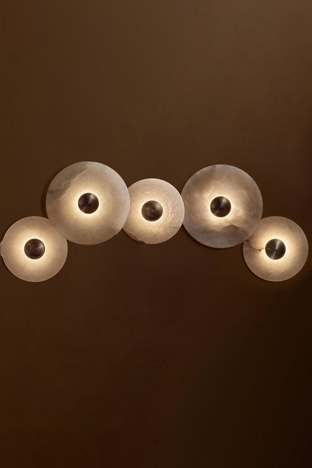 Round Alabaster Combination Wall Lamp - SamuLighting