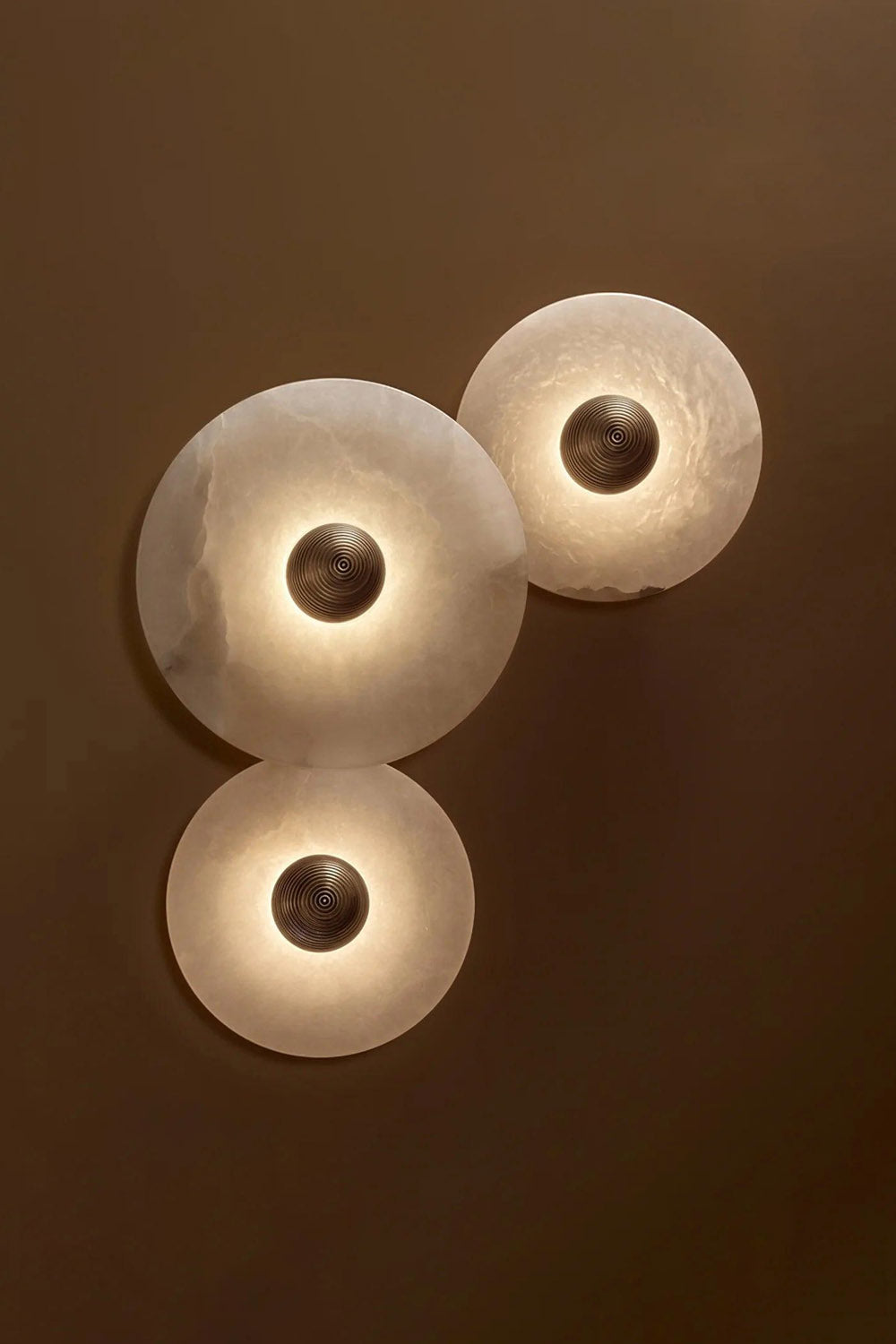 Round Alabaster Combination Wall Lamp - SamuLighting