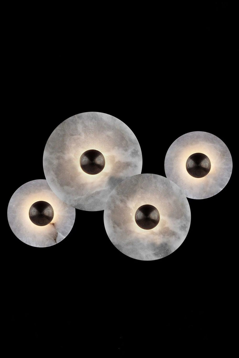 Round Alabaster Combination Wall Lamp - SamuLighting