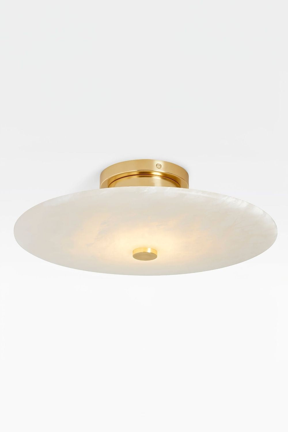 Round Ankeny Alabaster Ceiling Lamp