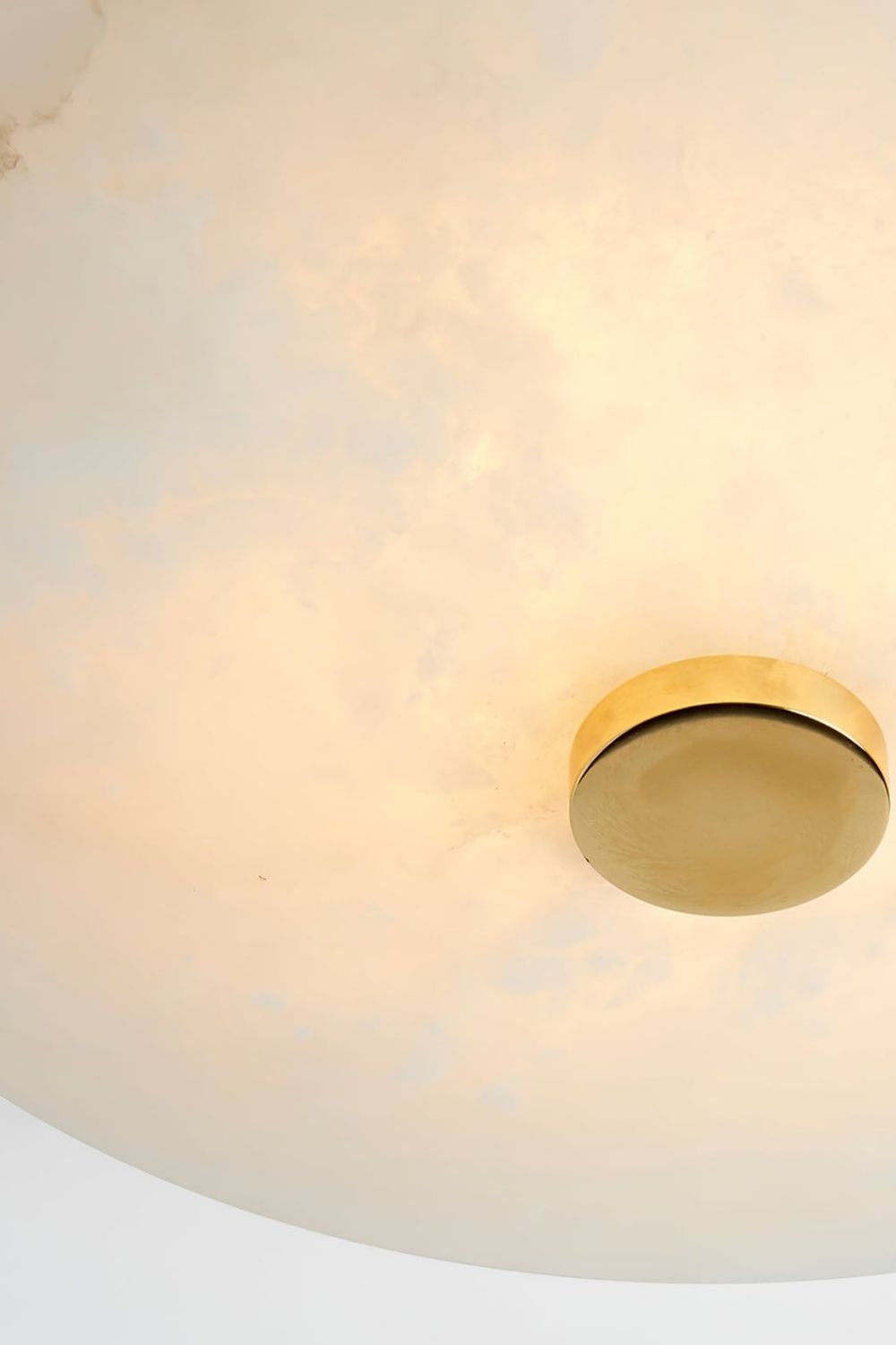 Round Ankeny Alabaster Ceiling Lamp