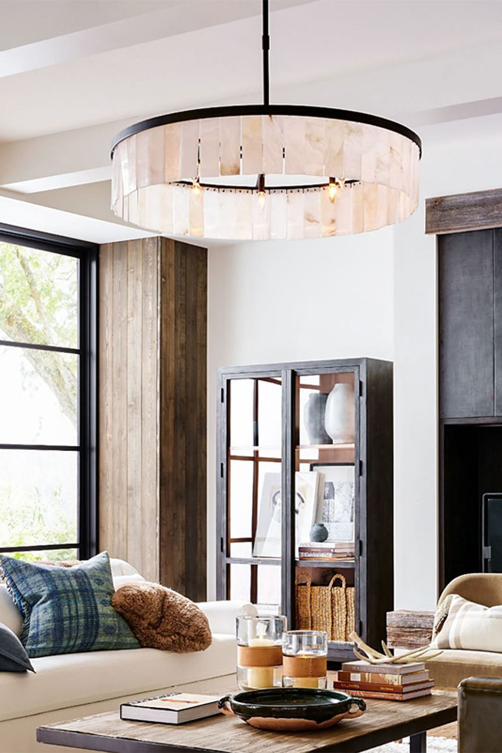 Round Marble Chandelier