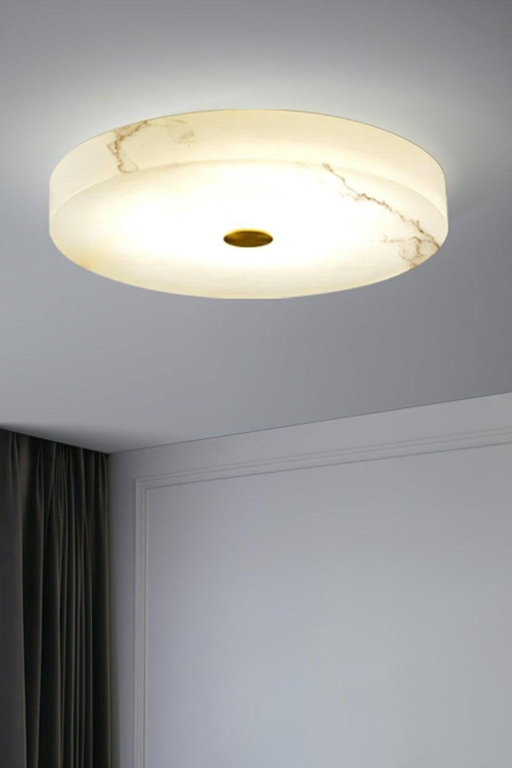Round Sophie Alabaster Ceiling Lamp