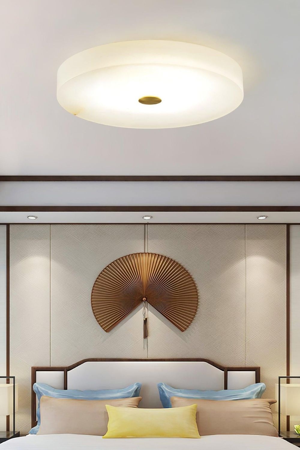 Round Sophie Alabaster Ceiling Lamp