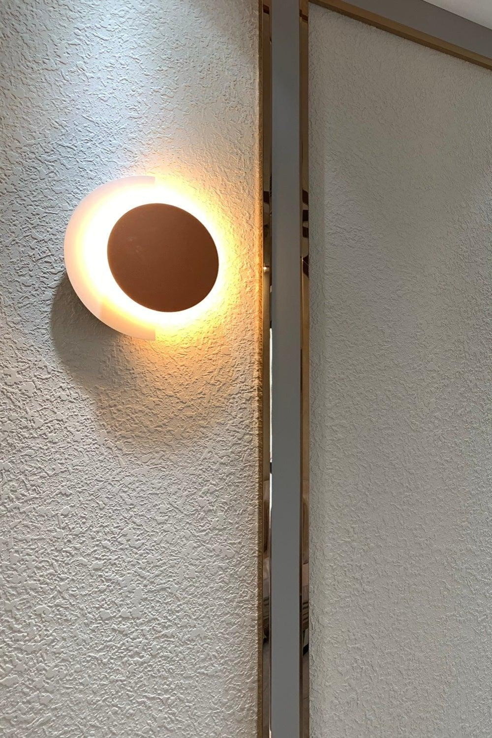 Rounded Abstract Art Sconce