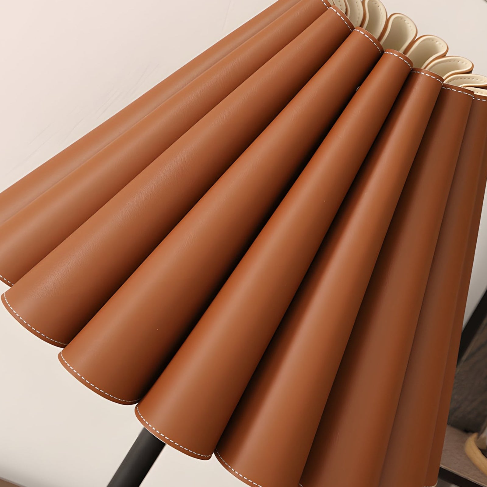 Saddle Leather Accordion Canopy