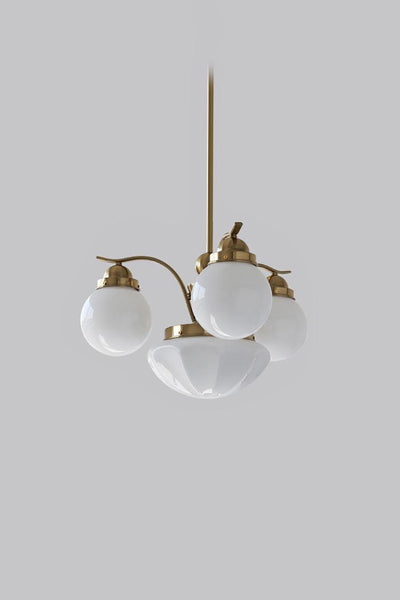 Ryttenberg Glass Globe Chandelier