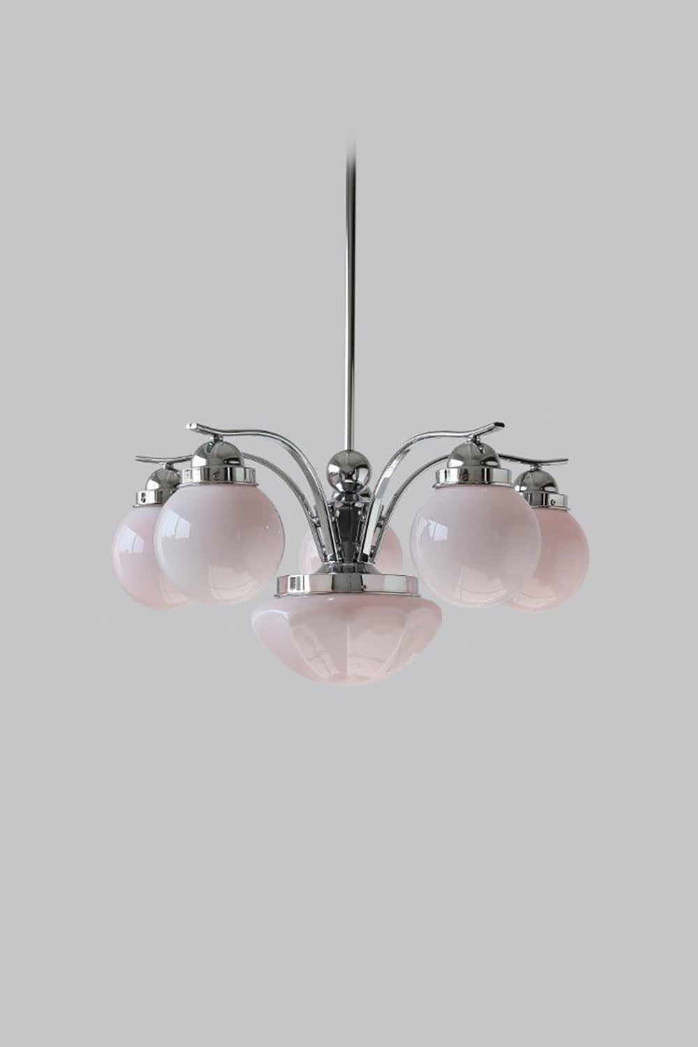 Ryttenberg Glass Globe Chandelier