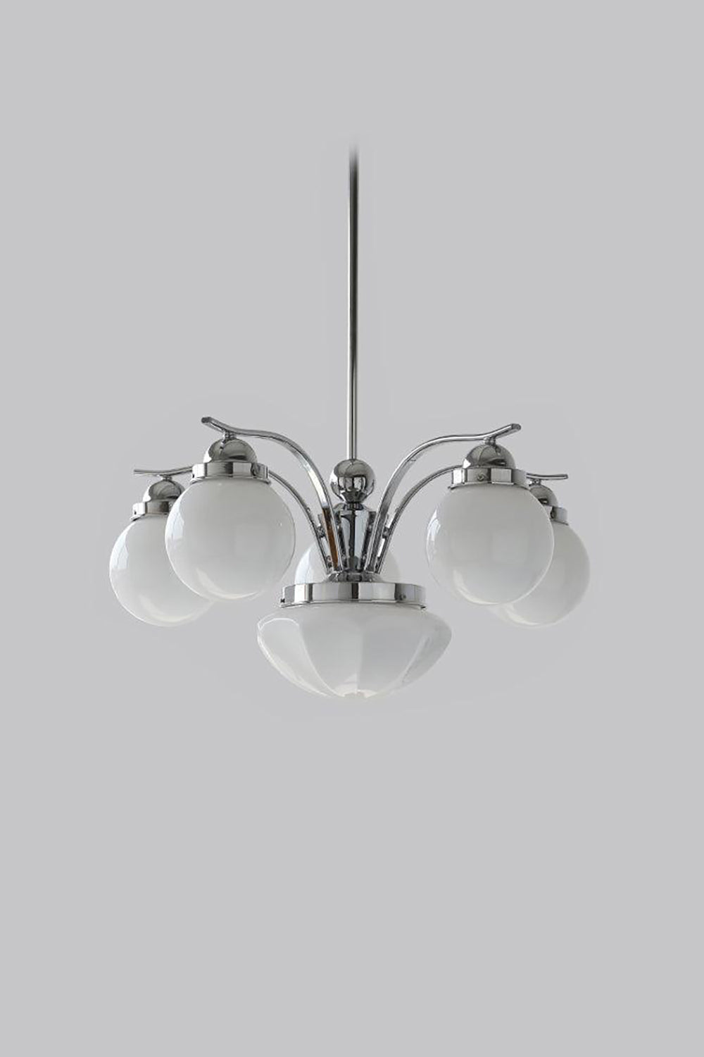 Ryttenberg Glass Globe Chandelier