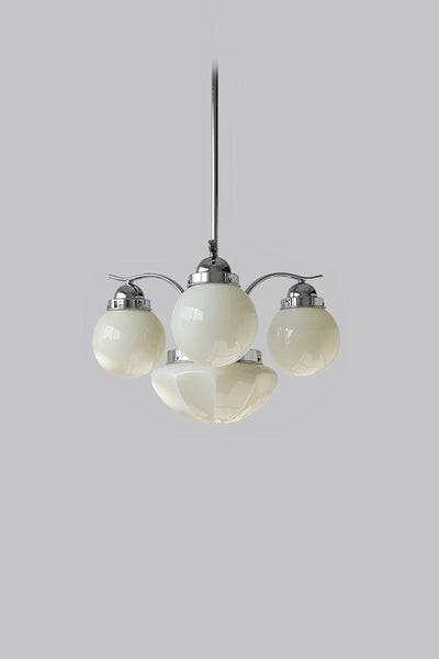 Ryttenberg Glass Globe Chandelier