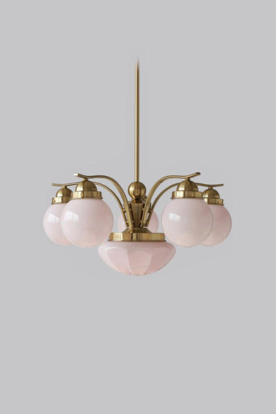 Ryttenberg Glass Globe Chandelier