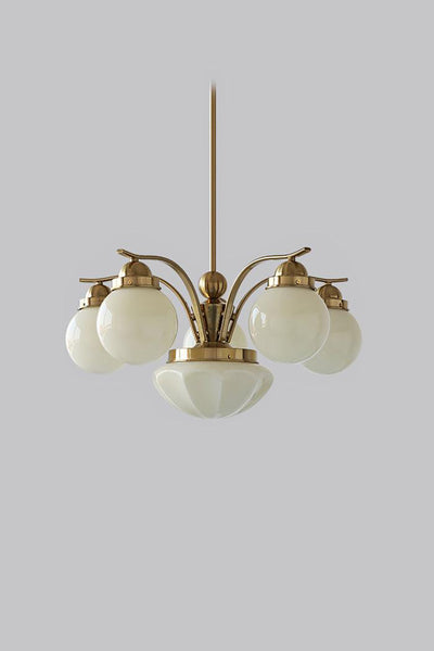 Ryttenberg Glass Globe Chandelier