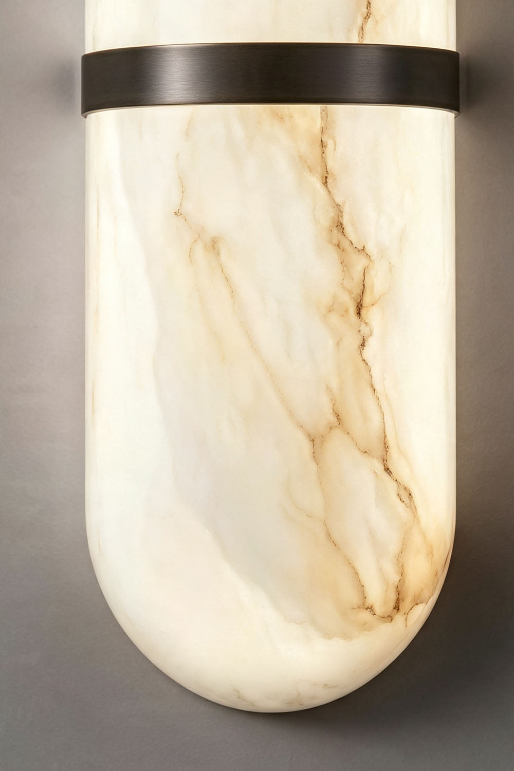 Sabine Capsule Alabaster Wall Sconce - view 9 | SamuLighting