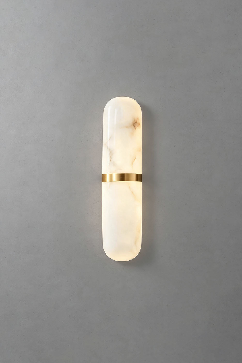 Sabine Capsule Alabaster Wall Sconce - view 12 | SamuLighting