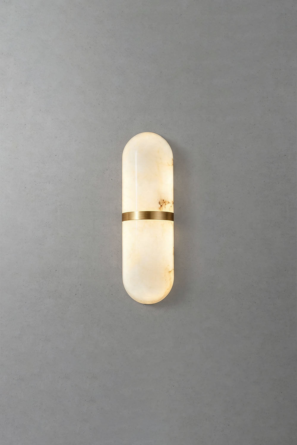 Sabine Capsule Alabaster Wall Sconce - view 11 | SamuLighting