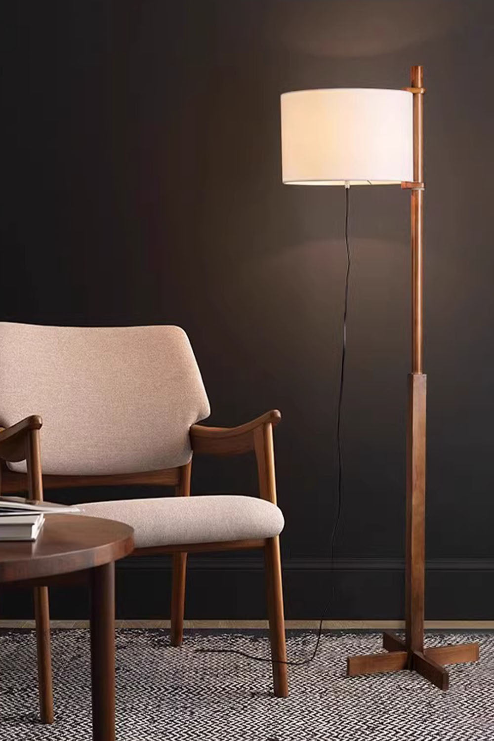 Santa&Cole Walnut Floor Lamp