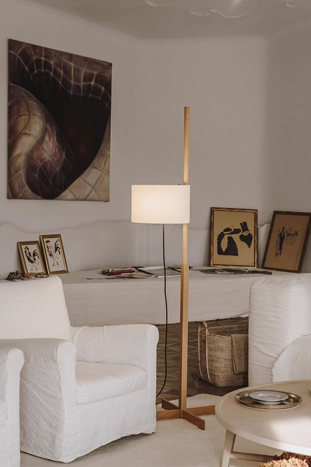 Santa&Cole Walnut Floor Lamp