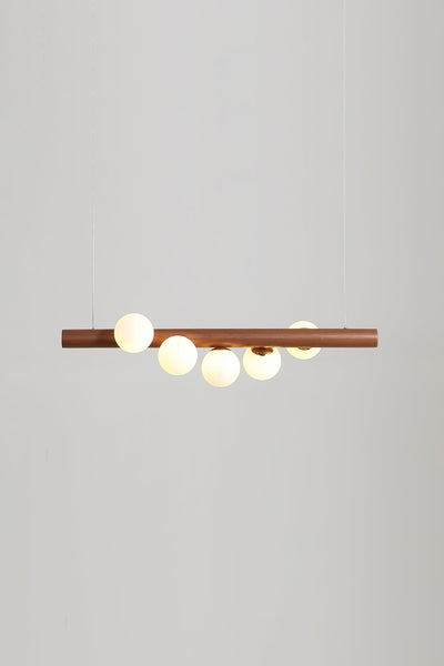 Scandinavian Linear Wooden Pendant Lamp