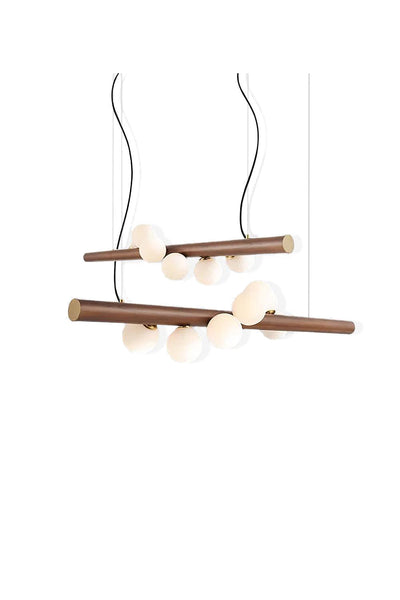 Scandinavian Linear Wooden Pendant Lamp