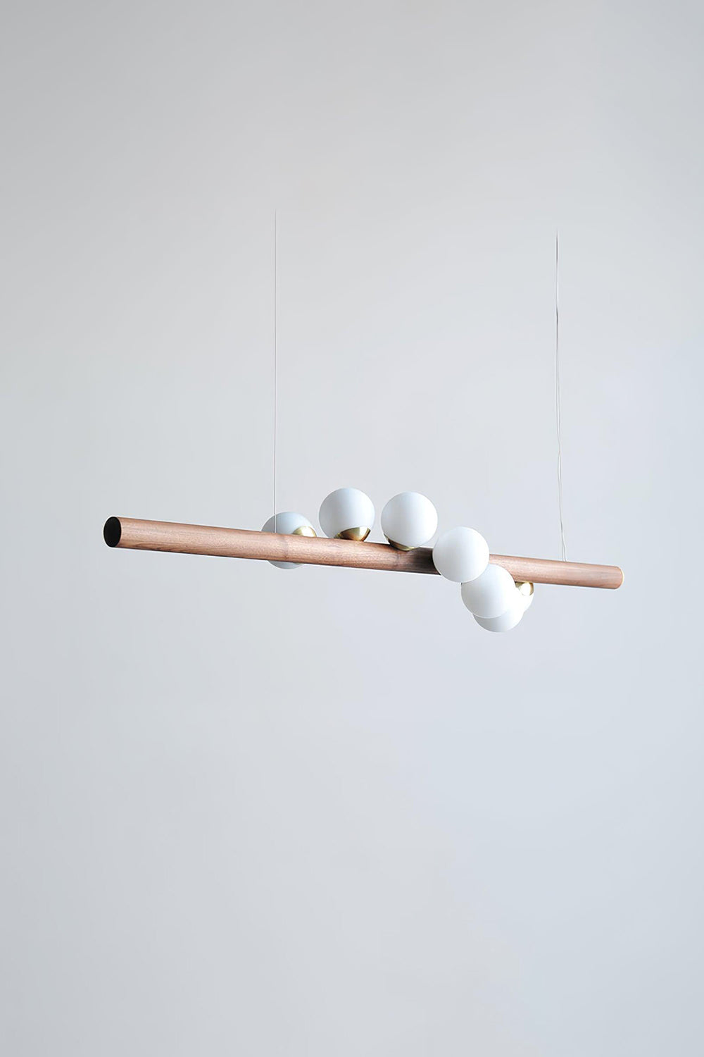 Scandinavian Linear Wooden Pendant Lamp