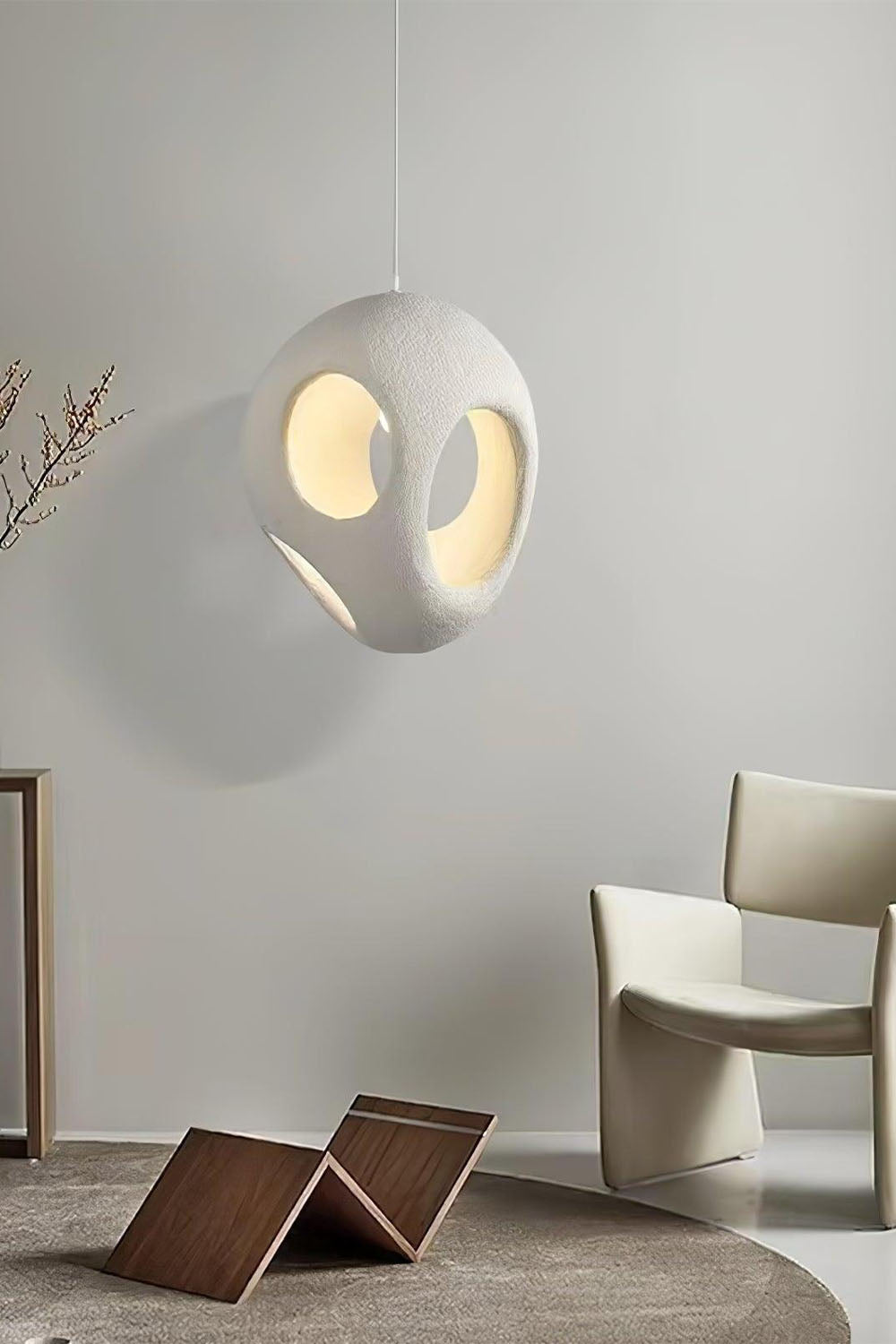 Sculptural Japandi Pendant Lamp