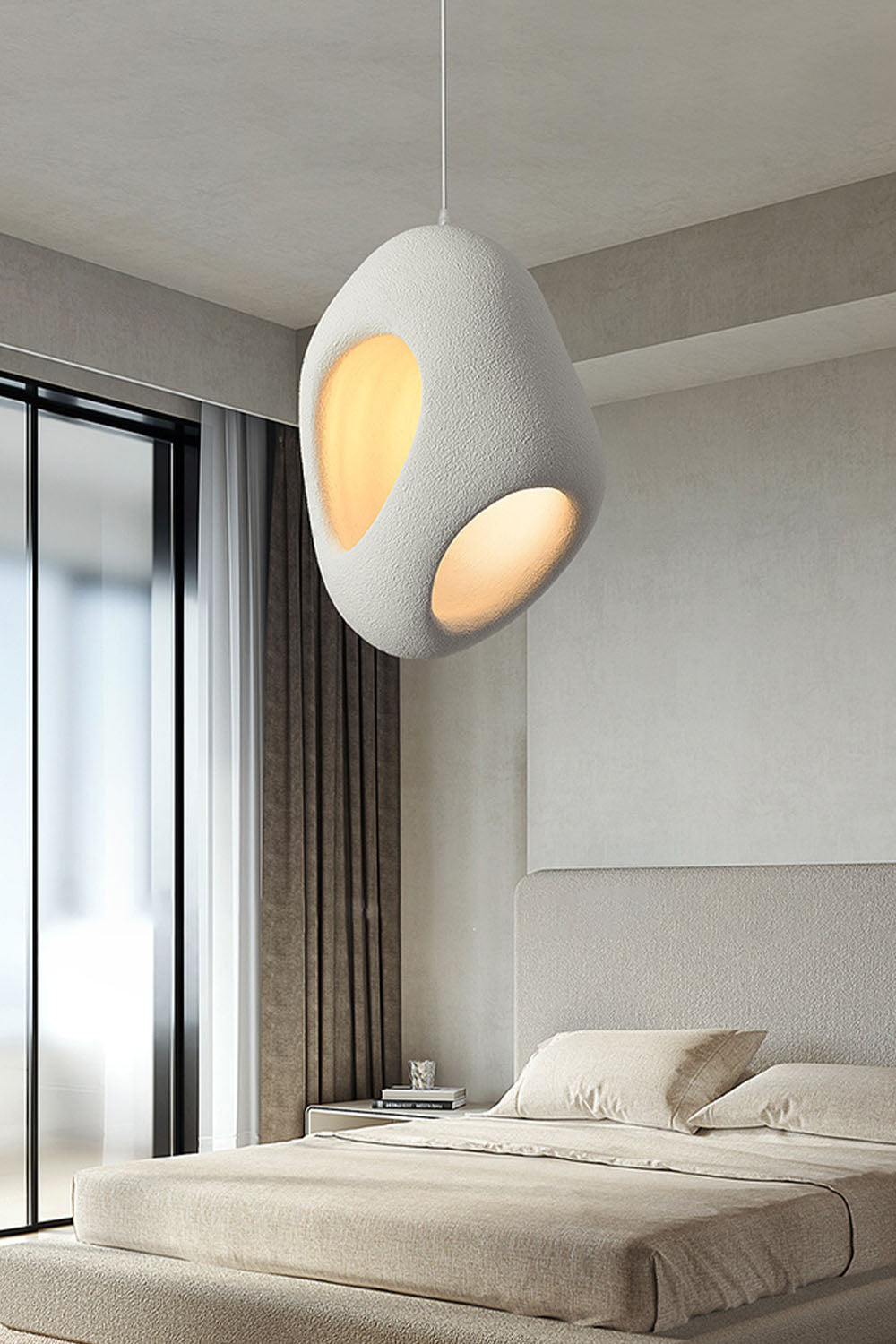 Sculptural Japandi Pendant Lamp