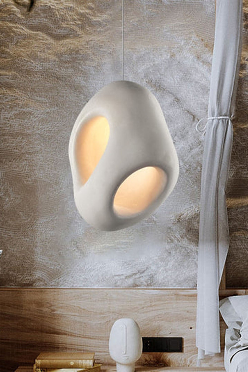 Sculptural Japandi Pendant Lamp