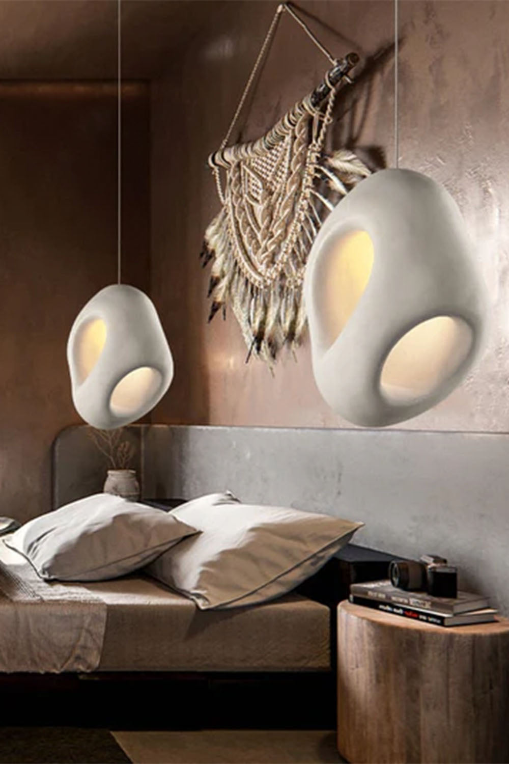 Sculptural Japandi Pendant Lamp