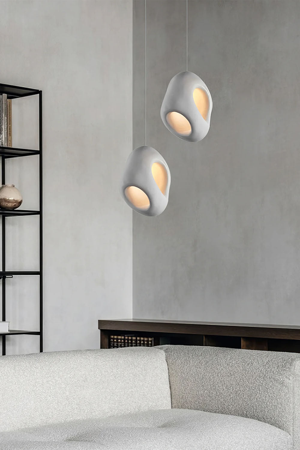 Sculptural Japandi Pendant Lamp