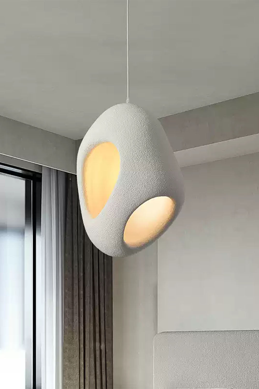 Sculptural Japandi Pendant Lamp