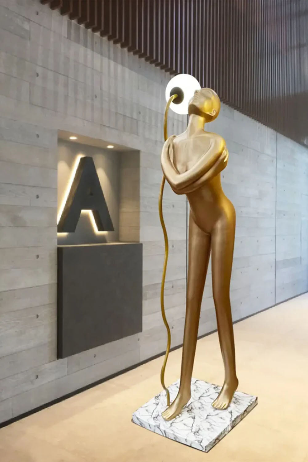 Self-Holding Body Art Sculpture Floor Lamp