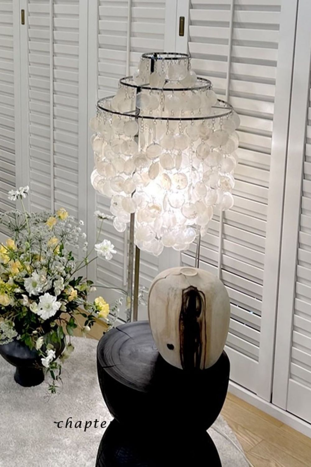 Vintage Shell Floor Lamp