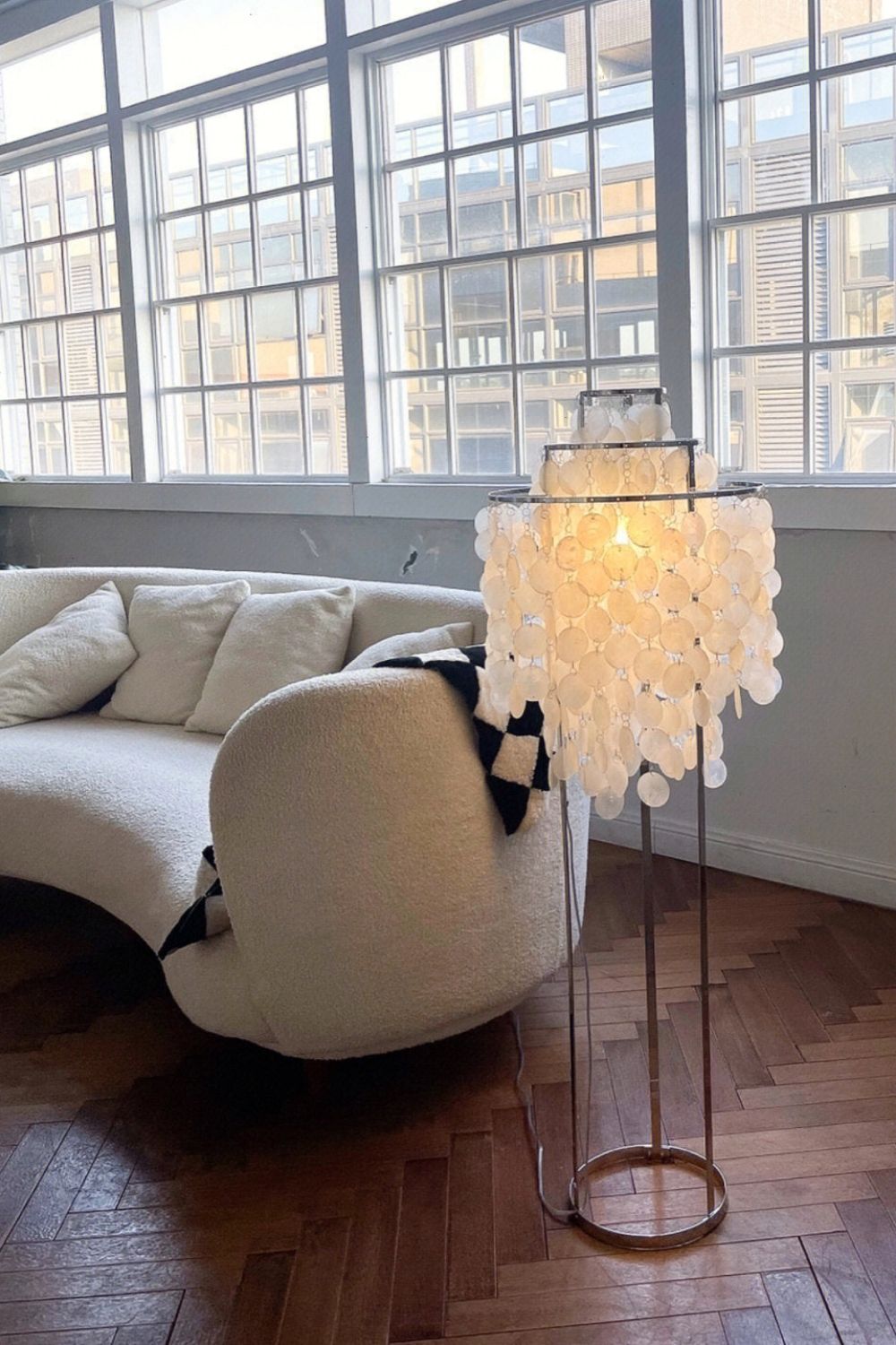 Vintage Shell Floor Lamp