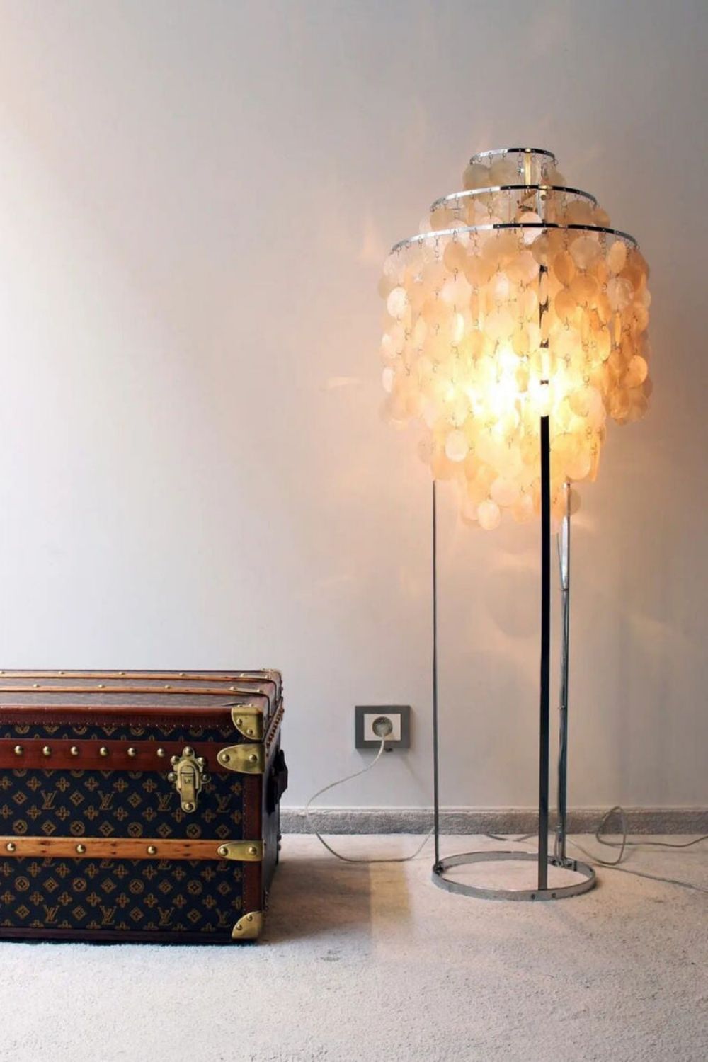 Vintage Shell Floor Lamp