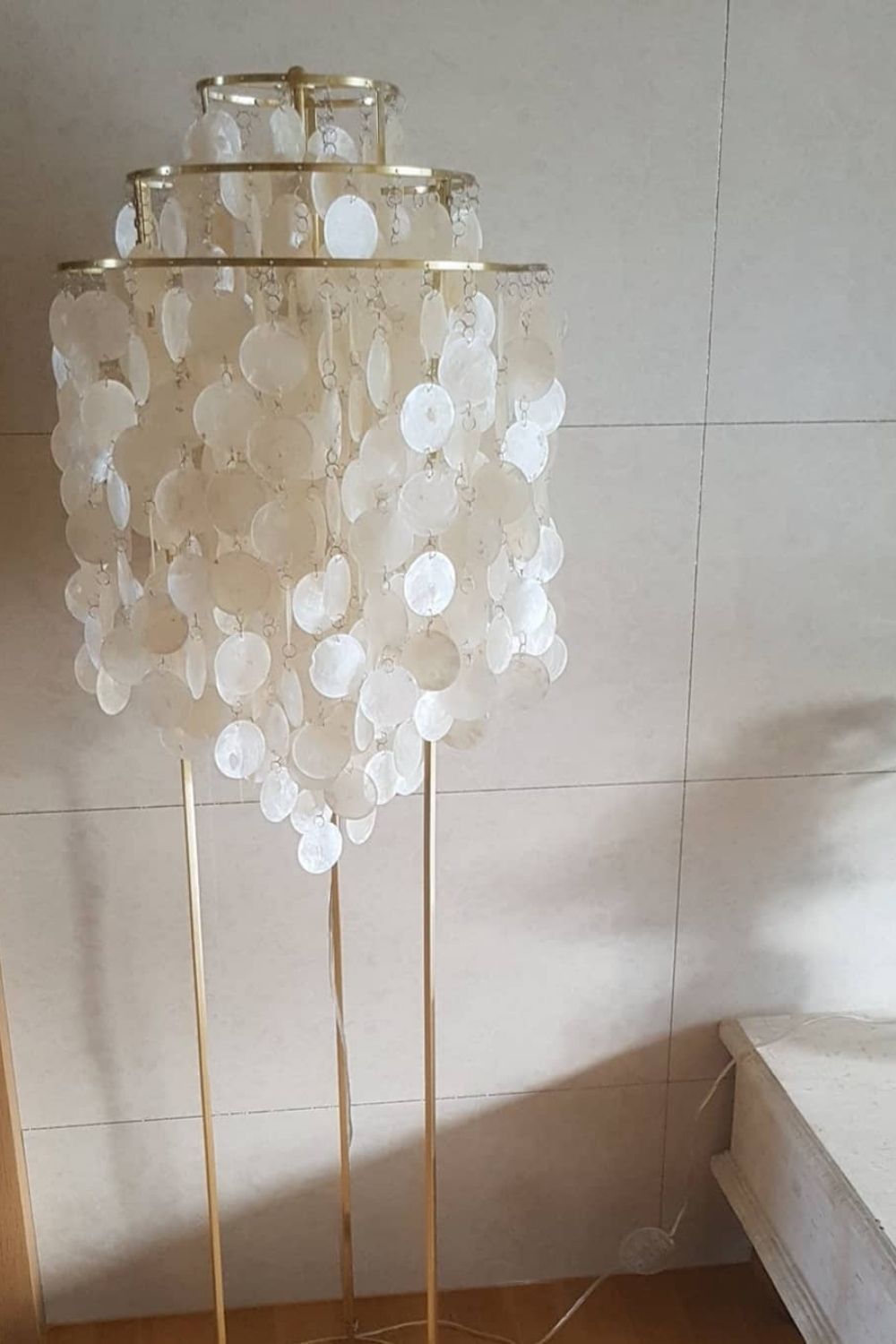 Vintage Shell Floor Lamp